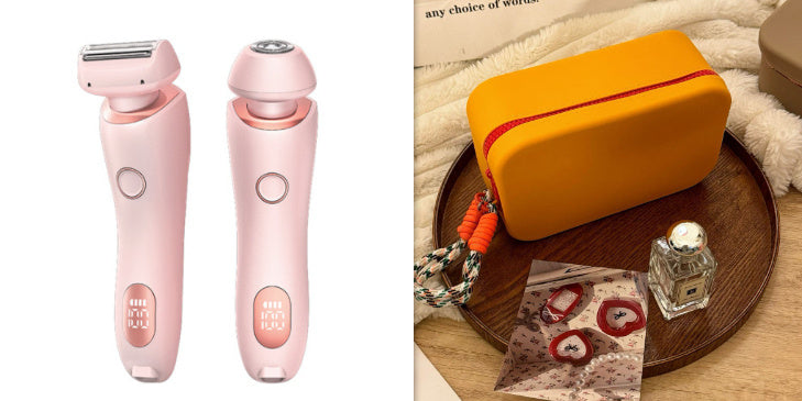 2 In 1 Hair Removal, Women Body Razor, Face, Leg, Armpit Bikini, Hand Pubic Shaver Hair Remover