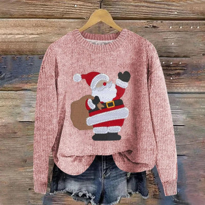 Creative Christmas Men's And Women's Loose Round Neck Sweater