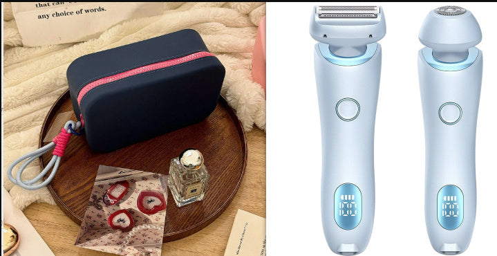 2 In 1 Hair Removal, Women Body Razor, Face, Leg, Armpit Bikini, Hand Pubic Shaver Hair Remover